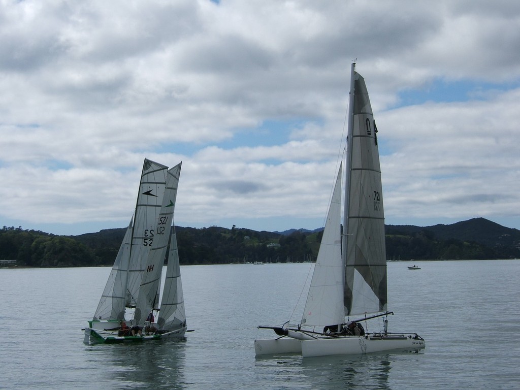 Downtime between races is a good time to have a chat - HARKEN Labour Weekend Regatta © Rosie Reid